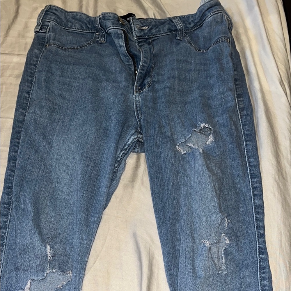 Hollister Light Blue High-Rise Jean Leggings